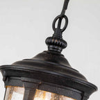 CL8-S Cleveland 1 Light Outdoor Small Chain Lantern Weathered Bronze