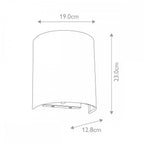 DL-COOPER-S-IV-AB Cooper 1 Light Wall Light Aged Brass