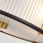 DL-CORONA-3P-BAB Corona 3 Light Pendant Museum Bronze Dark Brown Painted/ Aged Brass