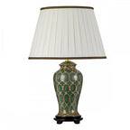 DL-SASHI-TL Sashi 1 Light Table Lamp Green with Gold and Brown