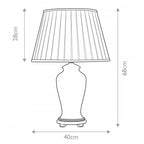 DL-SASHI-TL Sashi 1 Light Table Lamp Green with Gold and Brown