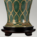DL-SASHI-TL Sashi 1 Light Table Lamp Green with Gold and Brown