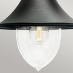 F2-BLACK Firenze 1 Light Outdoor Wall Lantern Black
