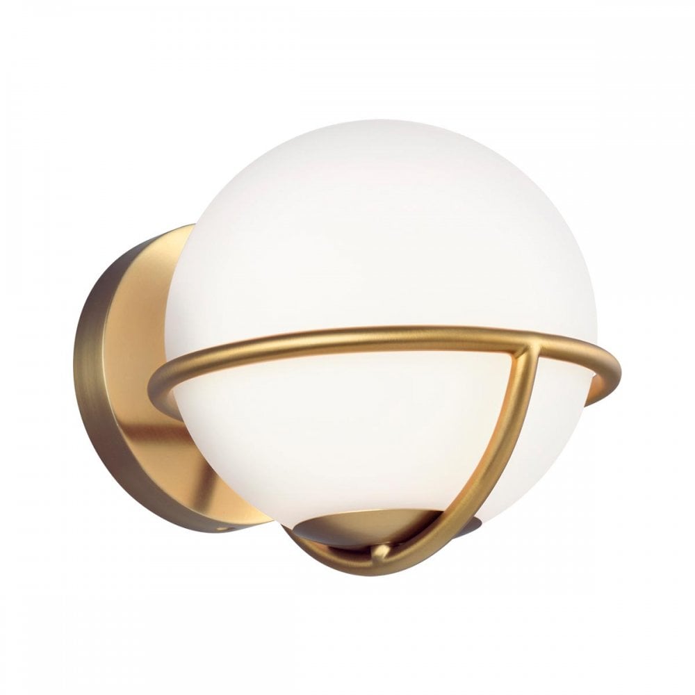 FE-APOLLO1-BB Apollo 1 Light Wall Light Burnished Brass