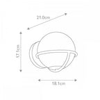 FE-APOLLO1-BB Apollo 1 Light Wall Light Burnished Brass