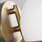 FE-APOLLO1-BB Apollo 1 Light Wall Light Burnished Brass