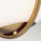 FE-APOLLO1-BB Apollo 1 Light Wall Light Burnished Brass