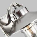 FE-BOYNTON2-S Boynton 1 Light Outdoor Small Wall Lantern Painted Brushed Steel