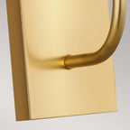FE-BRIANNA1-BB Brianna 1 Light Wall Light Burnished Brass