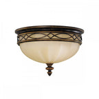 FE-DRAWING-ROOM-FB Drawing Room 3 Light Ceiling Flush Walnut