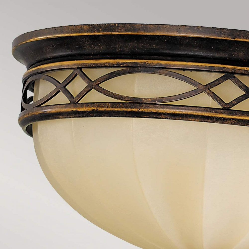 FE-DRAWING-ROOM-FB Drawing Room 3 Light Ceiling Flush Walnut