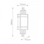 FE-FUSION1-PNBR Fusion 1 Light Wall Light Painted Natural Brass