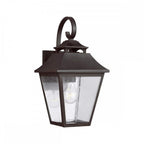 FE-GALENA2-M-SBL Galena 1 Light Outdoor Medium Wall Lantern Sable
