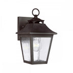 FE-GALENA2-S-SBL Galena 1 Light Outdoor Small Wall Lantern Sable