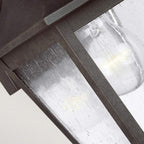 FE-GALENA2-S-SBL Galena 1 Light Outdoor Small Wall Lantern Sable