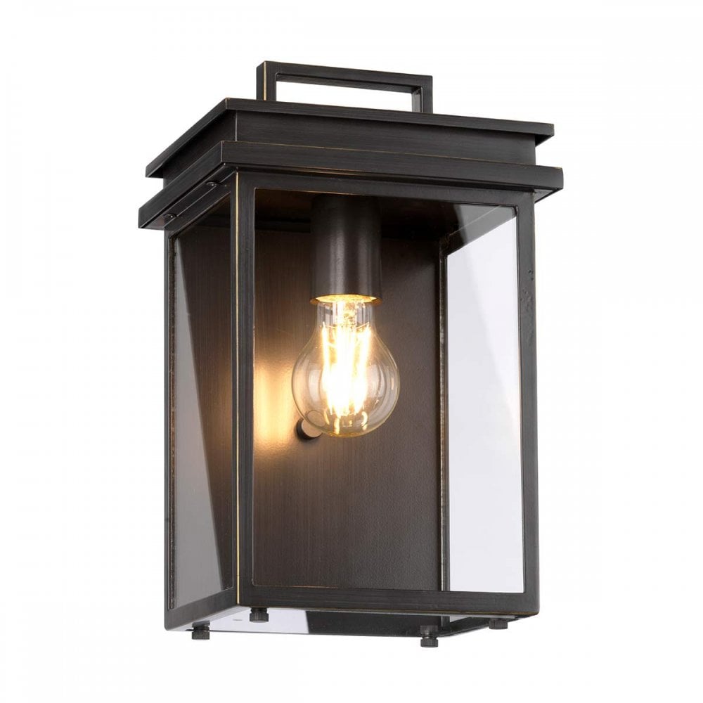 FE-GLENVIEW-M Glenview 1 Light Outdoor Wall Lantern Antique Bronze