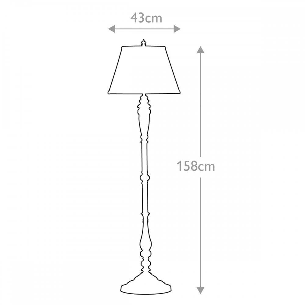FE-LINCOLNDALE-FL Lincolndale 1 Light Floor Lamp Astral Bronze