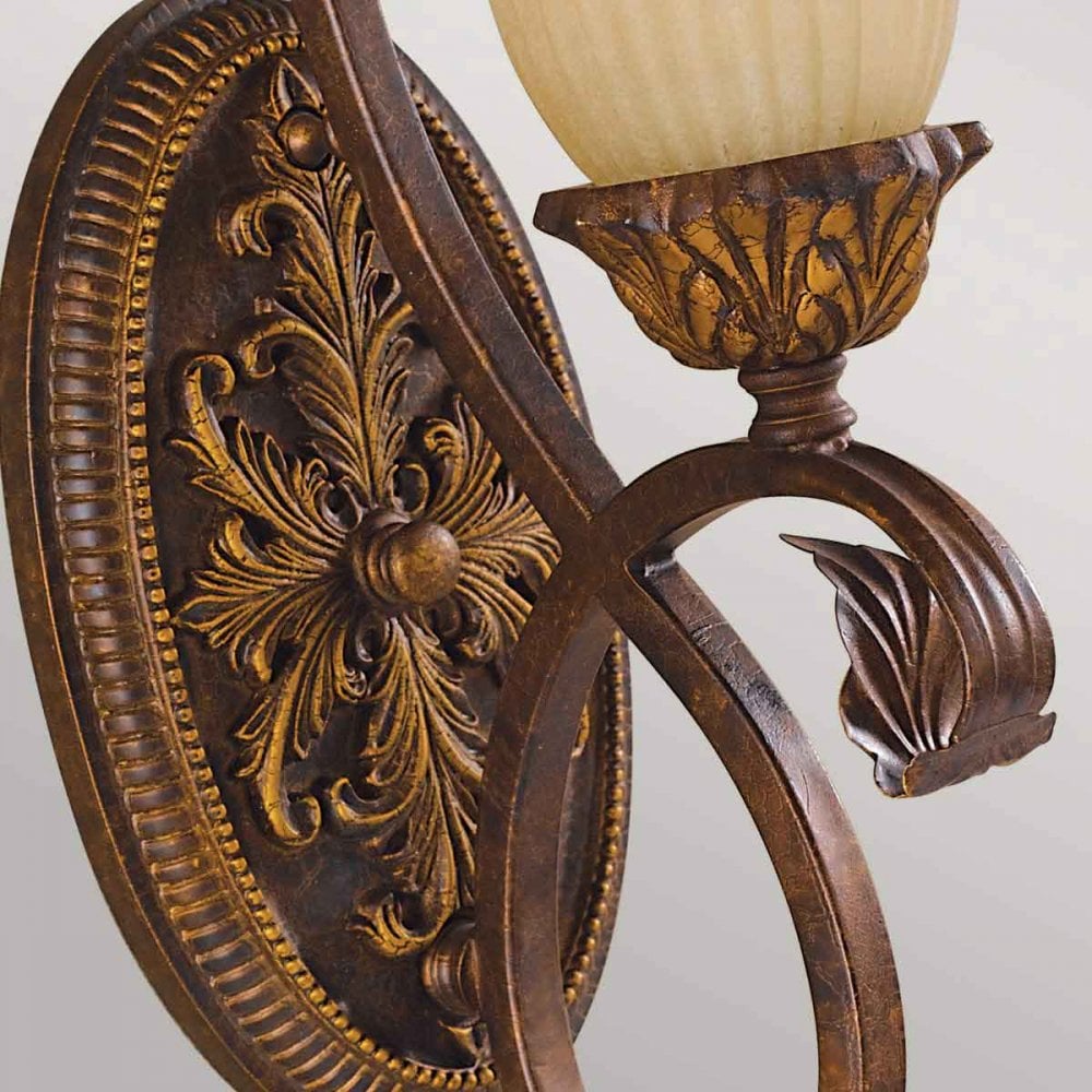 FE-SONOMAVALLEY1 Sonoma Valley 1 Light Wall Light Aged Tortoise Shell