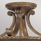 FE-STIRLING-CASTLESF Stirling Castle 2 Light Ceiling Semi-Flush British Bronze