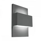 GENEVE-E27-GRA Geneve 1 Light Outdoor Wall Lantern Graphite