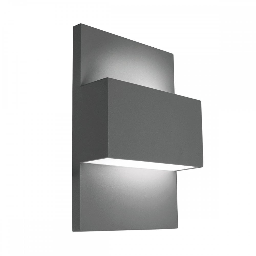 GENEVE-E27-GRA Geneve 1 Light Outdoor Wall Lantern Graphite