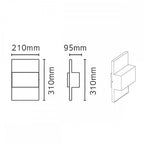 GENEVE-E27-GRA Geneve 1 Light Outdoor Wall Lantern Graphite