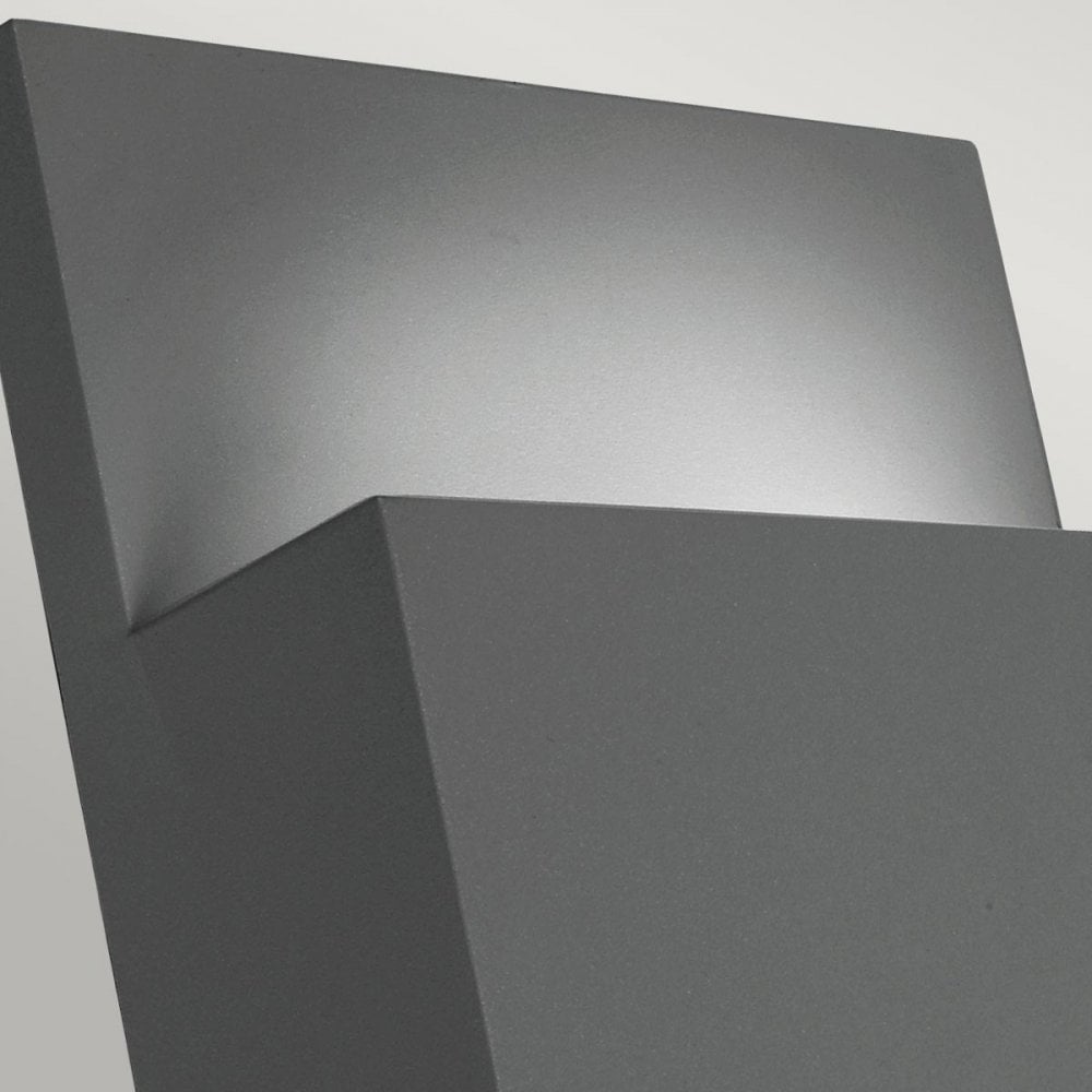 GENEVE-E27-GRA Geneve 1 Light Outdoor Wall Lantern Graphite