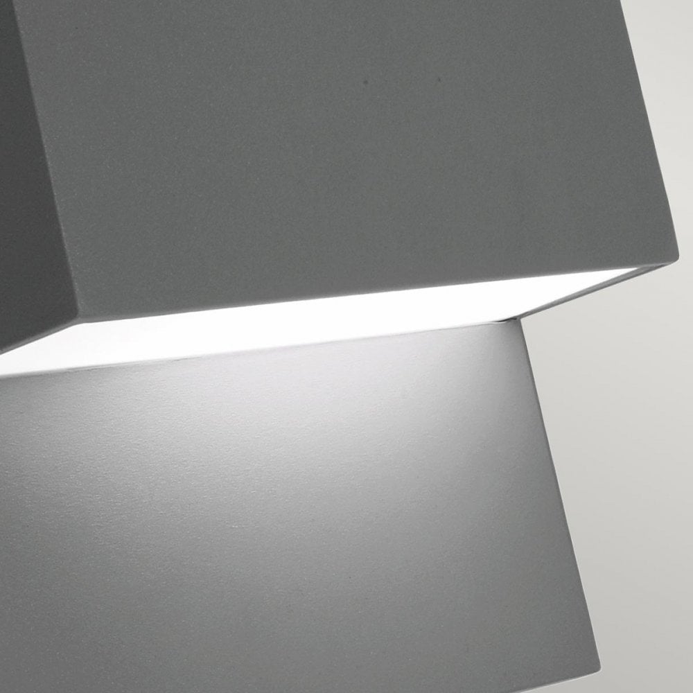 GENEVE-E27-GRA Geneve 1 Light Outdoor Wall Lantern Graphite
