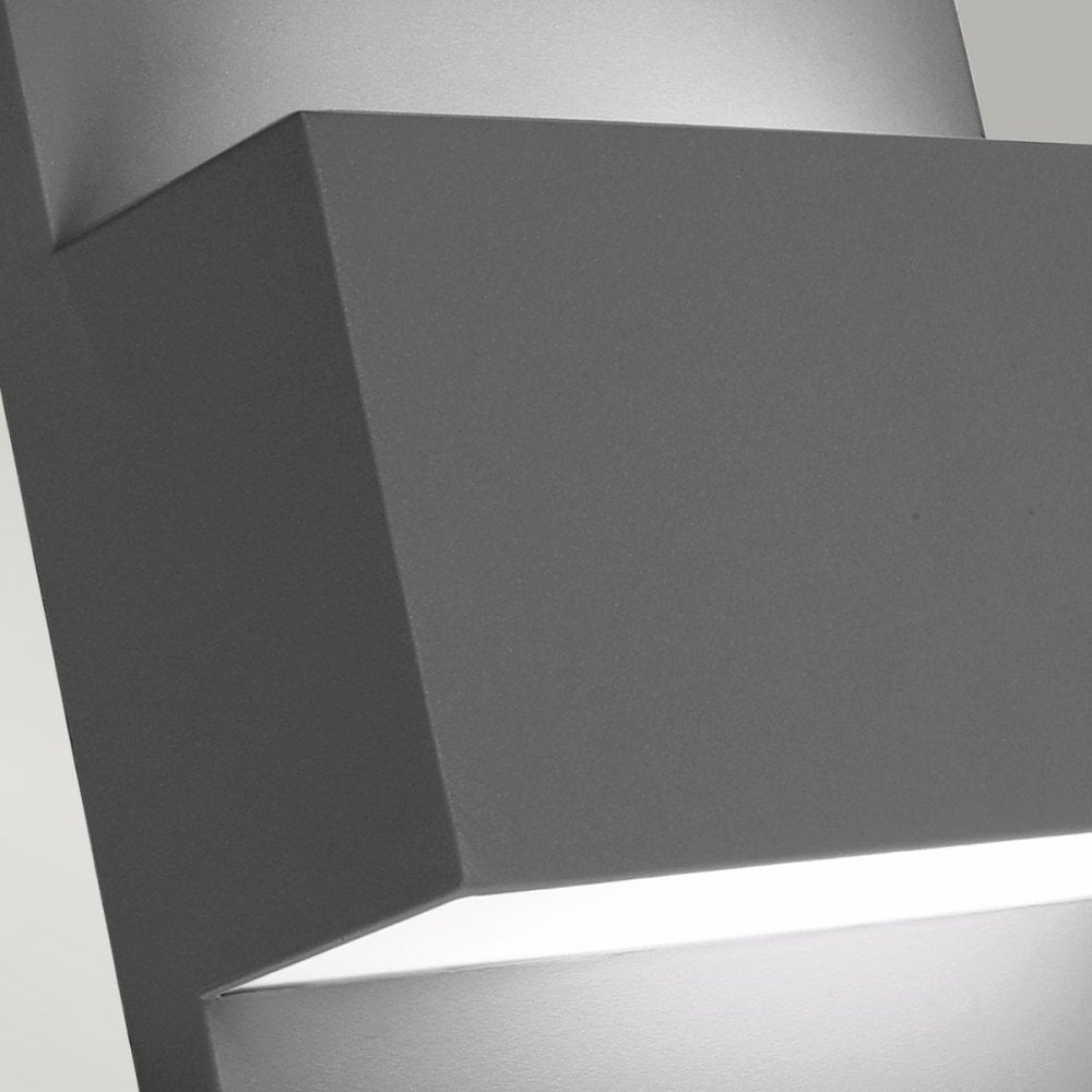 GENEVE-E27-GRA Geneve 1 Light Outdoor Wall Lantern Graphite