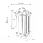 GZH-CHW2 Chedworth 1 Light Outdoor Wall Lantern Old Bronze