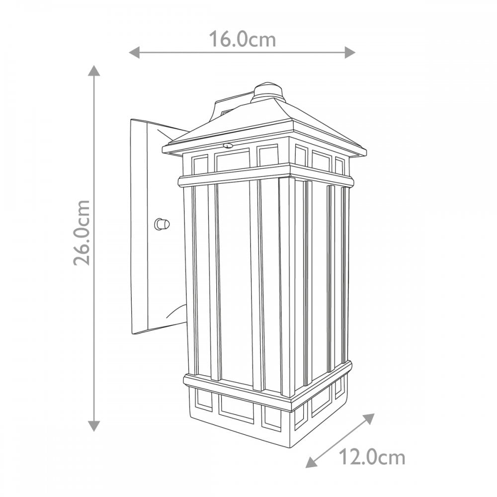 GZH-CHW2 Chedworth 1 Light Outdoor Wall Lantern Old Bronze