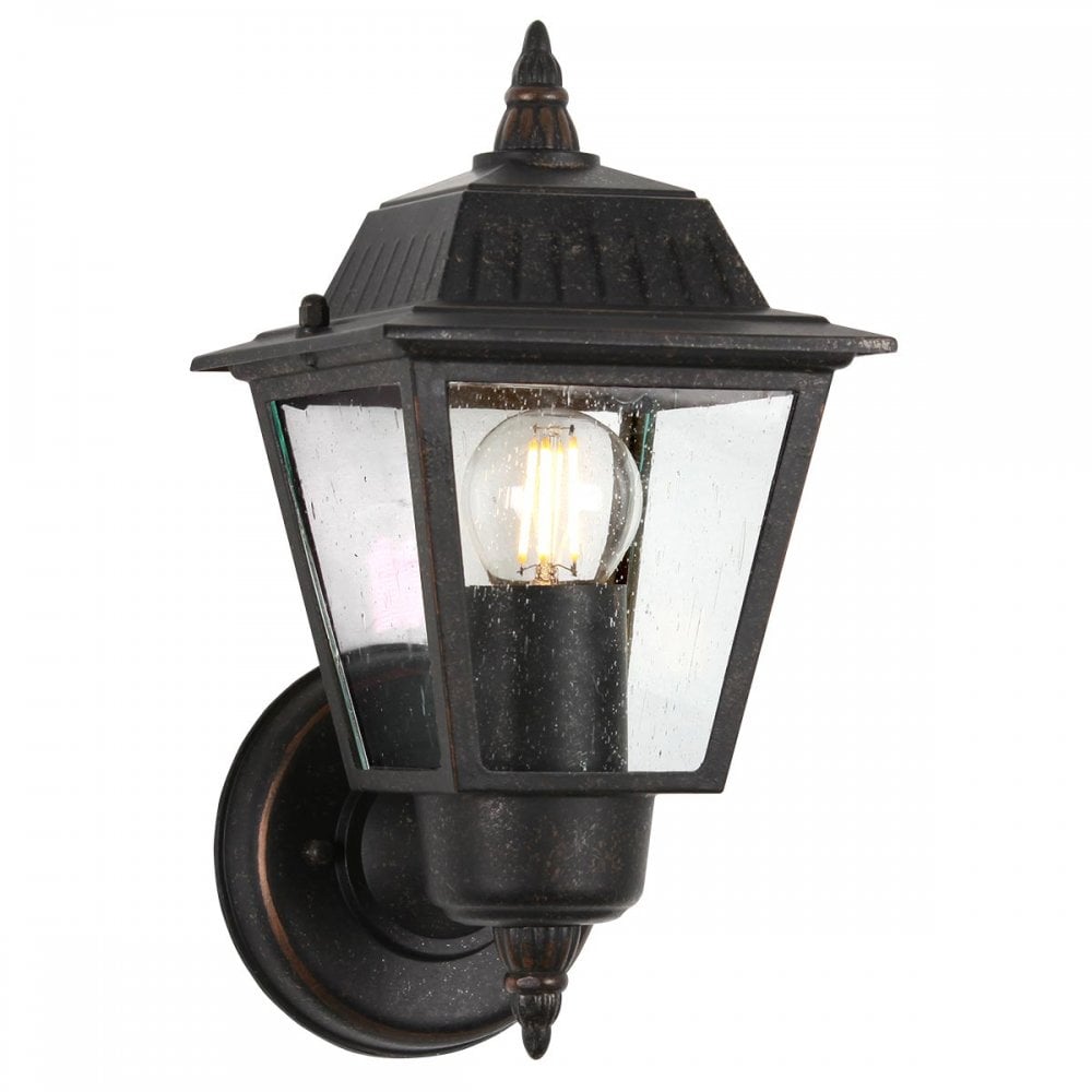 GZH-HN1 Highnam 1 Light Outdoor Wall Lantern Weathered Bronze