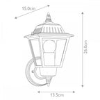 GZH-HN1 Highnam 1 Light Outdoor Wall Lantern Weathered Bronze
