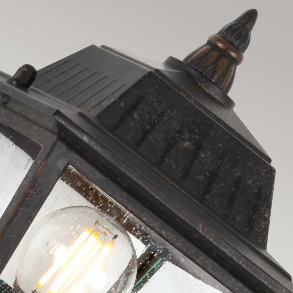 GZH-HN1 Highnam 1 Light Outdoor Wall Lantern Weathered Bronze