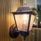GZH-HN1 Highnam 1 Light Outdoor Wall Lantern Weathered Bronze