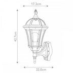 GZH-LB1 Ledbury 1 Light Outdoor Wall Lantern Black