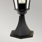 GZH-LB3 Ledbury 1 Light Outdoor Pedestal Lantern Black