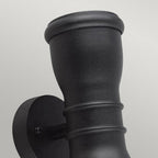 GZH-MALV Malvern 2 Light Outdoor Wall Lantern Black