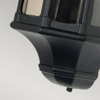 GZH-NB7 Newbury 1 Light Outdoor Half Wall Lantern Black