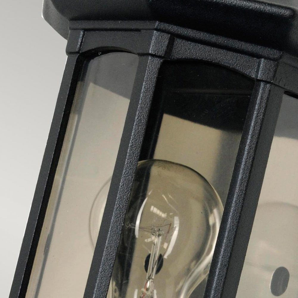 GZH-NB7 Newbury 1 Light Outdoor Half Wall Lantern Black
