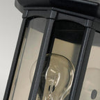 GZH-NB7 Newbury 1 Light Outdoor Half Wall Lantern Black