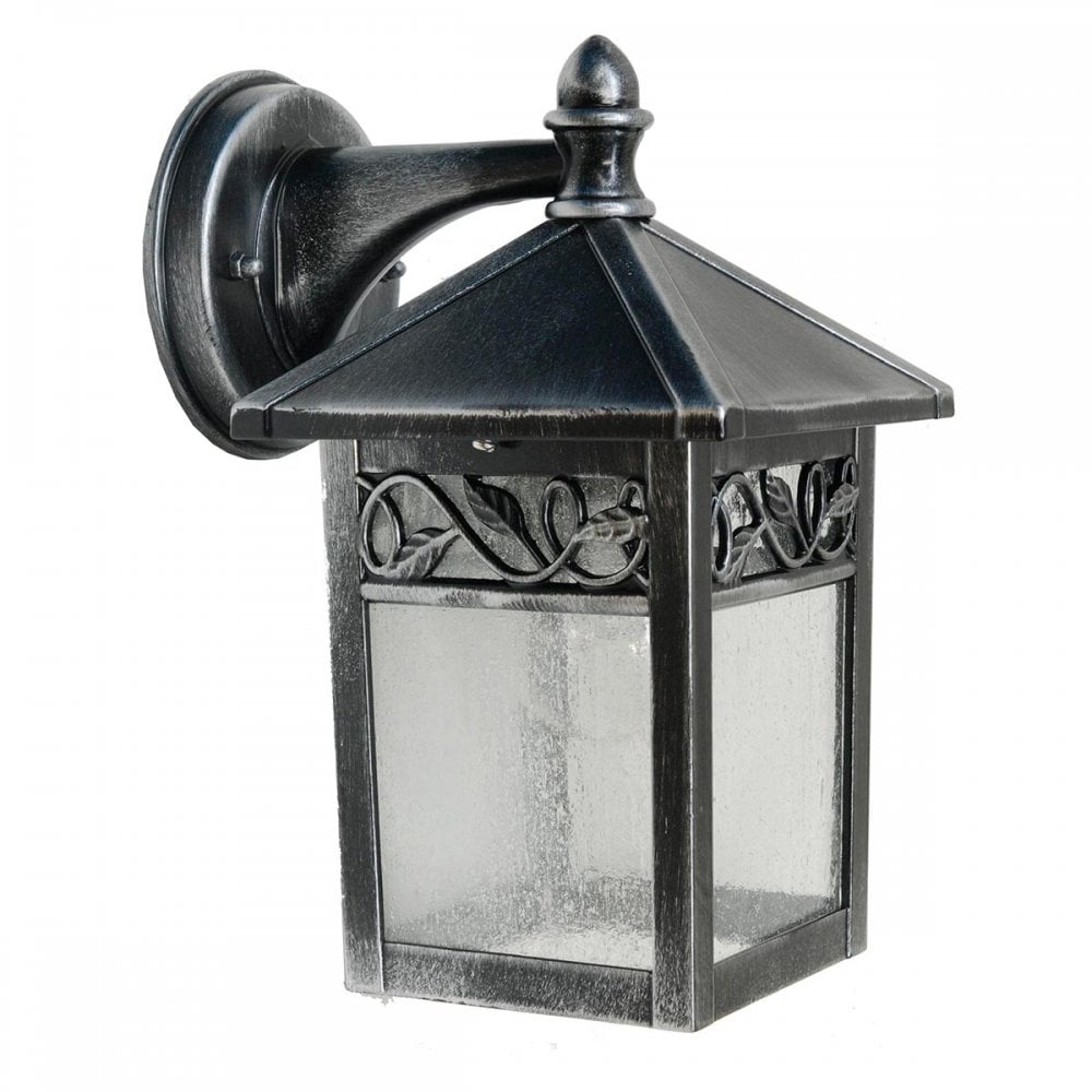 GZH-WC2 Winchcombe 1 Light Outdoor Wall Lantern Black/Silver