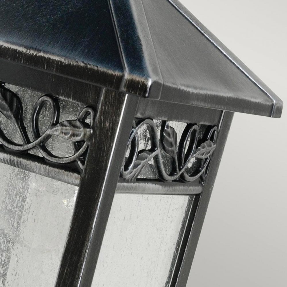 GZH-WC2 Winchcombe 1 Light Outdoor Wall Lantern Black/Silver