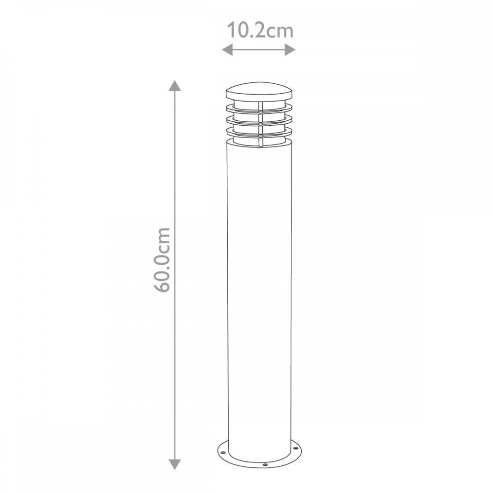 GZ-SANDBANKS-B Sandbanks 1 Light Outdoor Bollard Stainless Steel