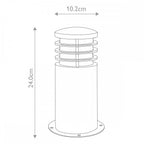 GZ-SANDBANKS-MB Sandbanks 1 Light Outdoor Bollard Stainless Steel