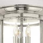 HK-GENTRY-F-PN Gentry 3 Light Ceiling Flush Polished Nickel