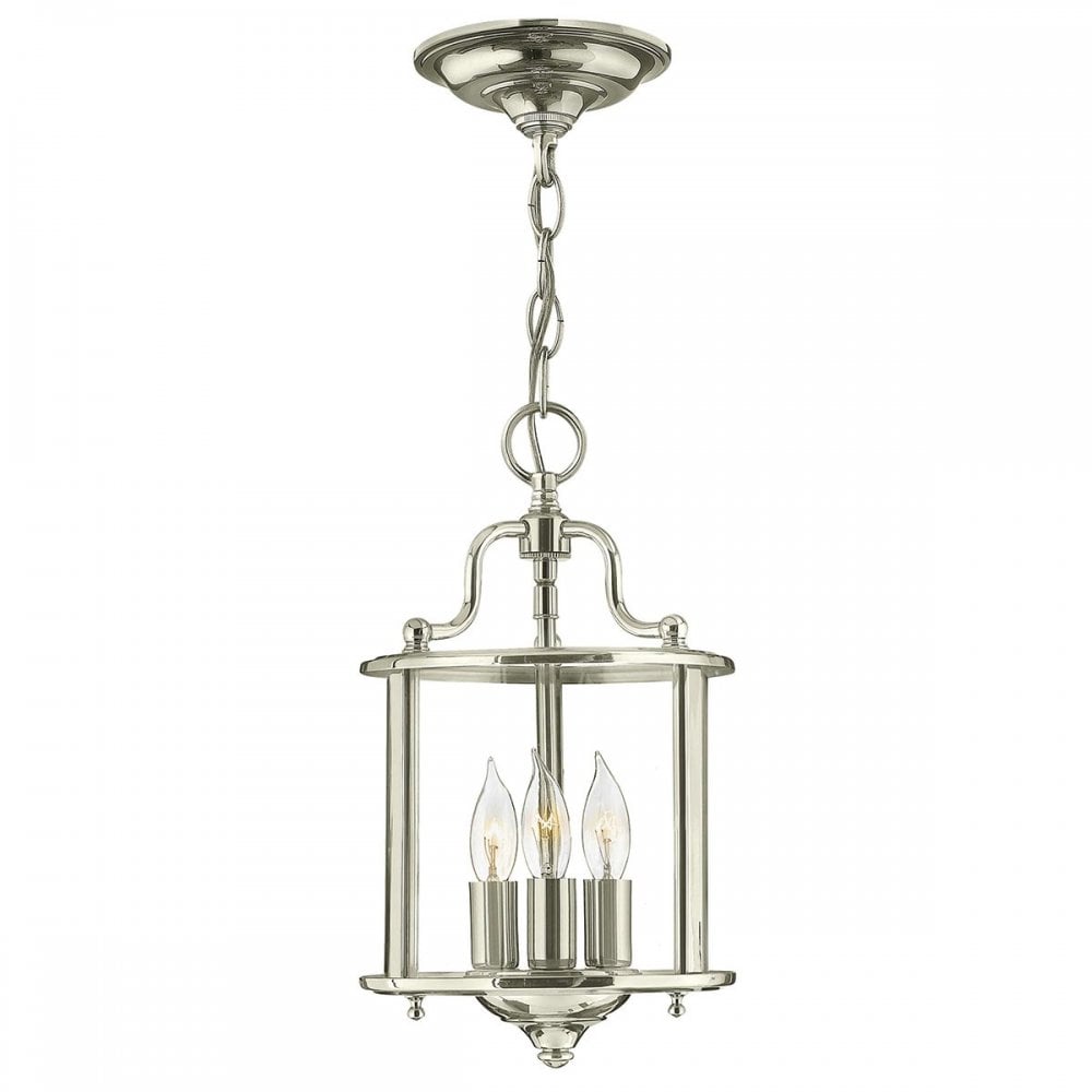 HK-GENTRY-P-S-PN Gentry 3 Light Pendant Polished Nickel