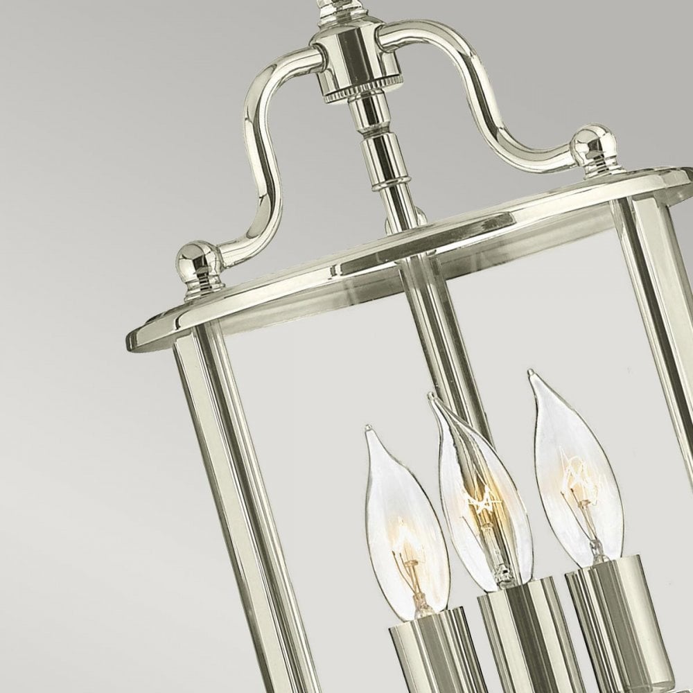 HK-GENTRY-P-S-PN Gentry 3 Light Pendant Polished Nickel