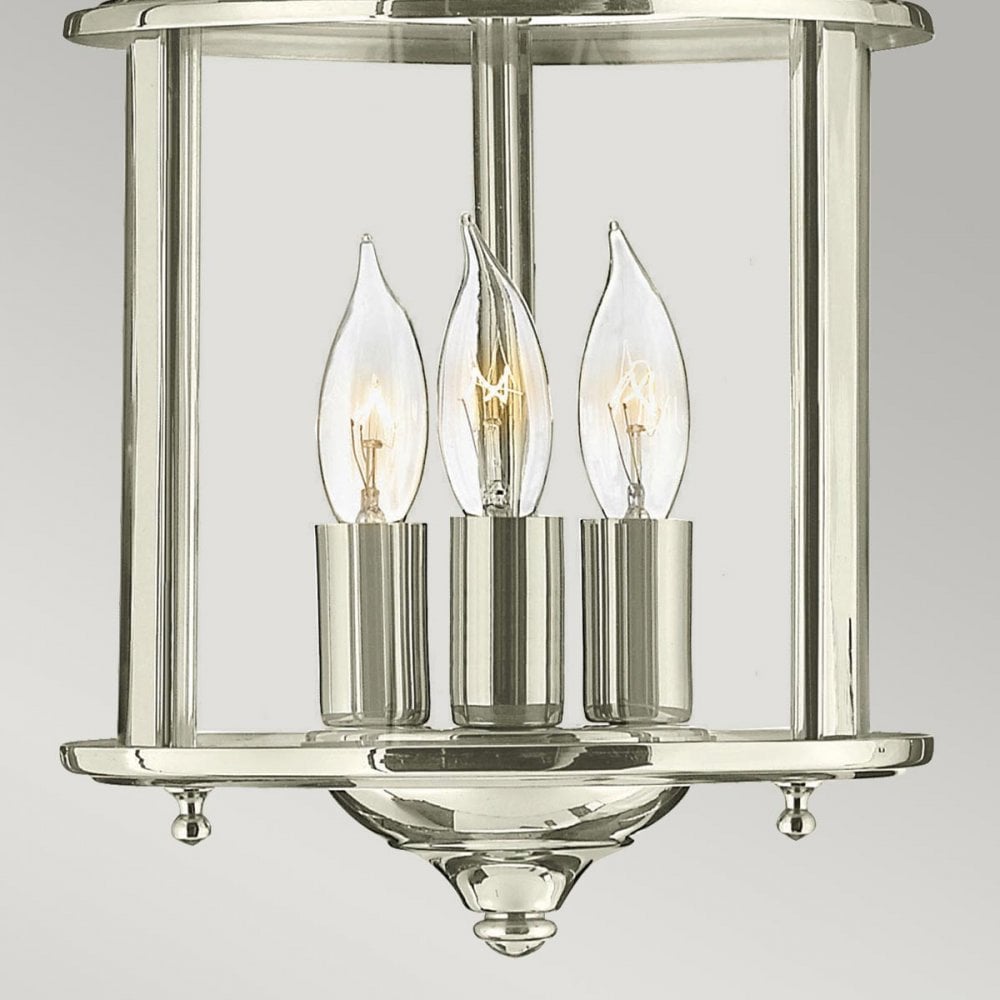 HK-GENTRY-P-S-PN Gentry 3 Light Pendant Polished Nickel