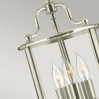 HK-GENTRY-P-S-PN Gentry 3 Light Pendant Polished Nickel